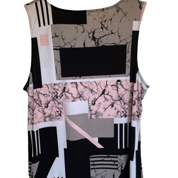 𝅺ricki's Multicolor Summer Casual Patchwork Blouse, Size XL,. - Picture 4 of 4